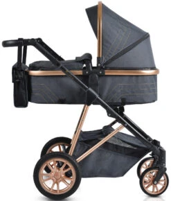 Cangaroo Midas Black 3-in-1 Combi Kinderwagen Incl. Autostoel -Baby Verkoop cangaroo midas black 3 in 1 combi kinderwagen incl. autostoel 2