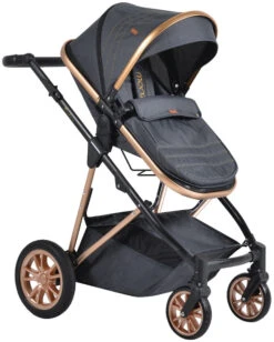 Cangaroo Midas Black 3-in-1 Combi Kinderwagen Incl. Autostoel -Baby Verkoop cangaroo midas black 3 in 1 combi kinderwagen incl. autostoel 3