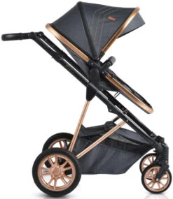 Cangaroo Midas Black 3-in-1 Combi Kinderwagen Incl. Autostoel -Baby Verkoop cangaroo midas black 3 in 1 combi kinderwagen incl. autostoel 5