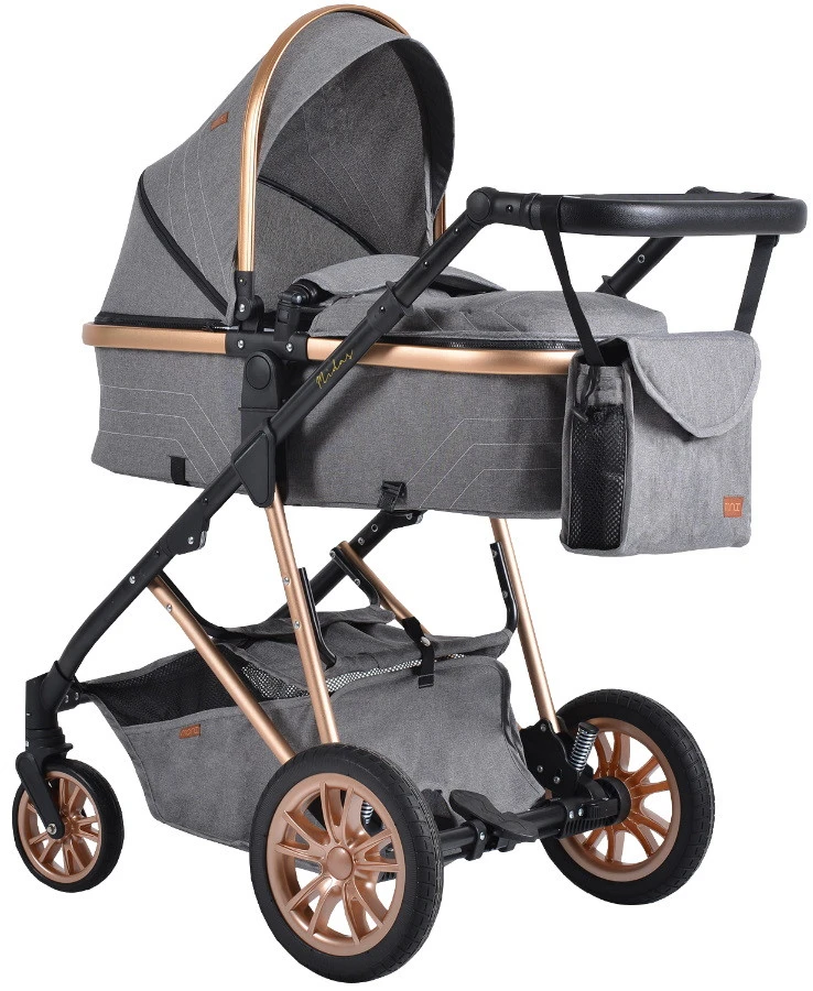 Cangaroo Midas Grey 3-in-1 Combi Kinderwagen Incl. Autostoel 3 Cangaroo Midas Grey 3-in-1 Combi Kinderwagen Incl. Autostoel - Image 2