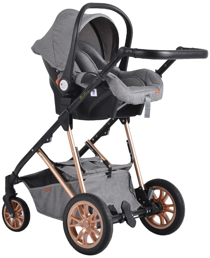Cangaroo Midas Grey 3-in-1 Combi Kinderwagen Incl. Autostoel 14 Cangaroo Midas Grey 3-in-1 Combi Kinderwagen Incl. Autostoel - Image 13