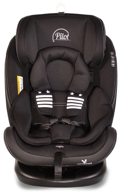 Cangaroo Pilot Black Leather SPS Isofix 360° 0-36 Kg Autostoel Met Zonnekap - Image 3