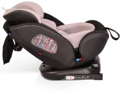 Cangaroo Pilot Black Leather SPS Isofix 360° 0-36 Kg Autostoel Met Zonnekap -Baby Verkoop cangaroo pilot light grey leather sps isofix 360 0 36 kg autostoel met zonnekap 15 1