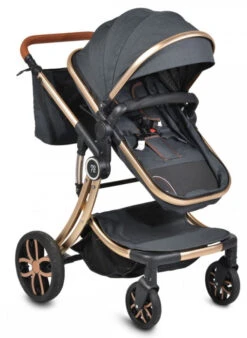 Cangaroo Polly Black 3-in-1 Combi Kinderwagen Incl. Autostoel -Baby Verkoop cangaroo polly black 3 in 1 combi kinderwagen incl. autostoel 3