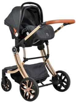 Cangaroo Polly Black 3-in-1 Combi Kinderwagen Incl. Autostoel -Baby Verkoop cangaroo polly black 3 in 1 combi kinderwagen incl. autostoel 4
