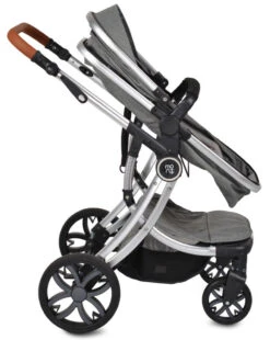 Cangaroo Polly Black 3-in-1 Combi Kinderwagen Incl. Autostoel -Baby Verkoop cangaroo polly grey 3 in 1 combi kinderwagen incl. autostoel 0 1