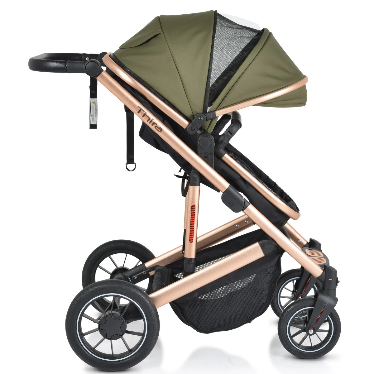 Cangaroo Thira Green 3-in-1 Combi Kinderwagen Incl. Autostoel 17 Cangaroo Thira Green 3-in-1 Combi Kinderwagen Incl. Autostoel - Image 15