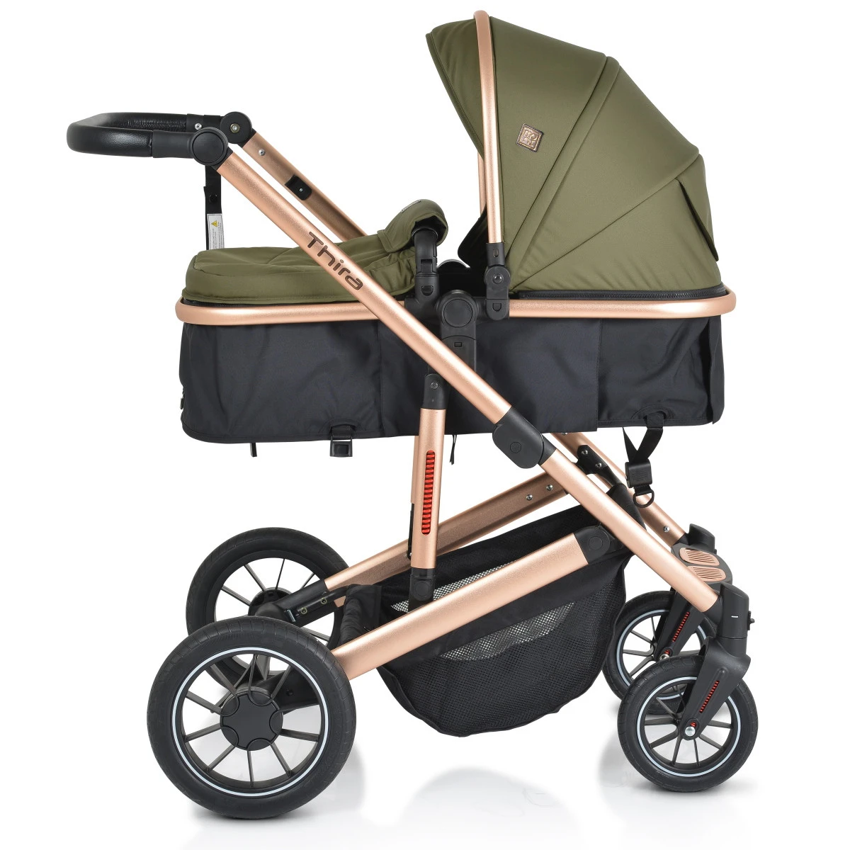 Cangaroo Thira Green 3-in-1 Combi Kinderwagen Incl. Autostoel 4 Cangaroo Thira Green 3-in-1 Combi Kinderwagen Incl. Autostoel - Image 2