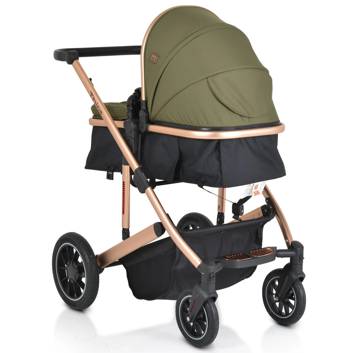 Cangaroo Thira Green 3-in-1 Combi Kinderwagen Incl. Autostoel 7 Cangaroo Thira Green 3-in-1 Combi Kinderwagen Incl. Autostoel - Image 5