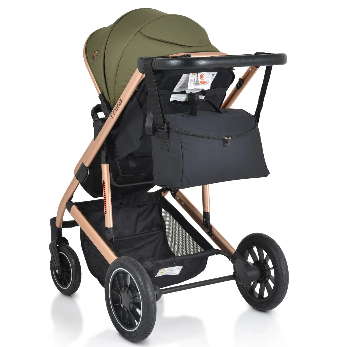 Cangaroo Thira Green 3-in-1 Combi Kinderwagen Incl. Autostoel 11 Cangaroo Thira Green 3-in-1 Combi Kinderwagen Incl. Autostoel - Image 9