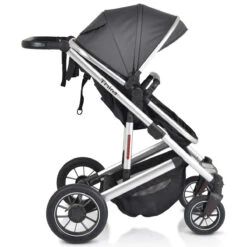 Cangaroo Thira Grey 3-in-1 Combi Kinderwagen Incl. Autostoel -Baby Verkoop cangaroo thira grey 3 in 1 combi kinderwagen 12