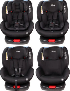 Ding Cruz Black 360° Isofix Autostoel 0-36kg DI-101919 -Baby Verkoop di 101919 ding cruz black 4options 1