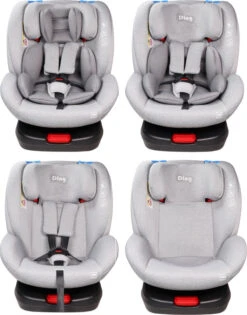 Ding Cruz Light Grey 360° Isofix Autostoel 0-36kg DI-101921 -Baby Verkoop di 101921 ding cruz light grey 4options