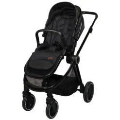 Ding Fenix Black/Black 3-in-1 Combi Kinderwagen Incl. Autostoel -Baby Verkoop ding fenix black kinderwagen1 1 1