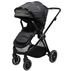 Ding Fenix Black/Black 3-in-1 Combi Kinderwagen Incl. Autostoel -Baby Verkoop ding fenix black kinderwagen3 1 1