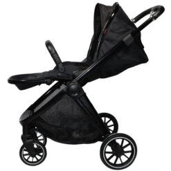 Ding Fenix Black/Black 3-in-1 Combi Kinderwagen Incl. Autostoel -Baby Verkoop ding fenix black kinderwagen5 1 1