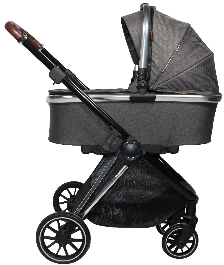 Ding Fenix Grey/Silver 3-in-1 Combi Kinderwagen Incl. Autostoel 12 Ding Fenix Grey/Silver 3-in-1 Combi Kinderwagen Incl. Autostoel - Image 10