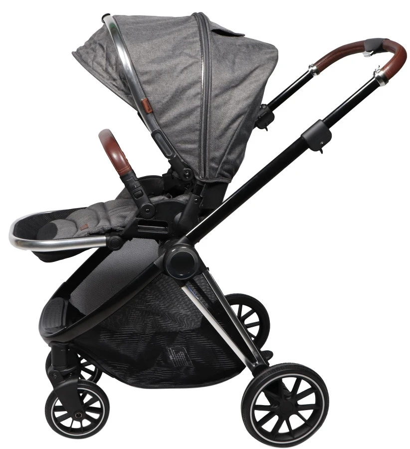 Ding Fenix Grey/Silver 3-in-1 Combi Kinderwagen Incl. Autostoel 7 Ding Fenix Grey/Silver 3-in-1 Combi Kinderwagen Incl. Autostoel - Image 5