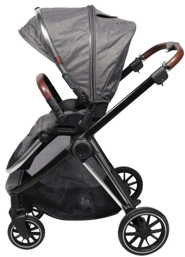 Ding Fenix Grey/Silver 3-in-1 Combi Kinderwagen Incl. Autostoel 10 Ding Fenix Grey/Silver 3-in-1 Combi Kinderwagen Incl. Autostoel - Image 8