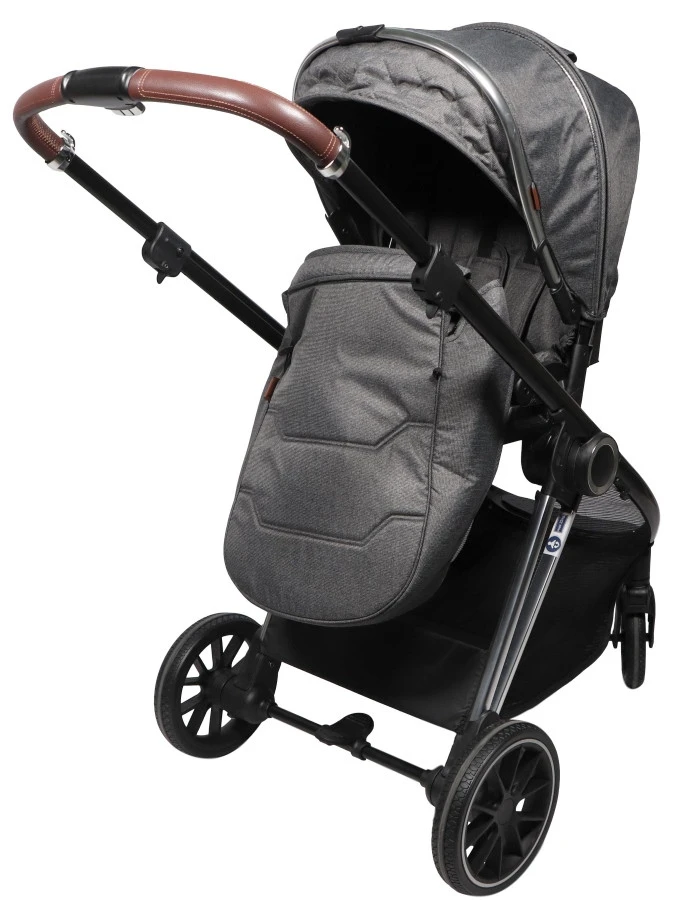 Ding Fenix Grey/Silver 3-in-1 Combi Kinderwagen Incl. Autostoel 11 Ding Fenix Grey/Silver 3-in-1 Combi Kinderwagen Incl. Autostoel - Image 9