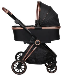 Ding Fenix Black/Rose 3-in-1 Combi Kinderwagen Incl. Autostoel -Baby Verkoop ding fenix rose kinderwagen11 1