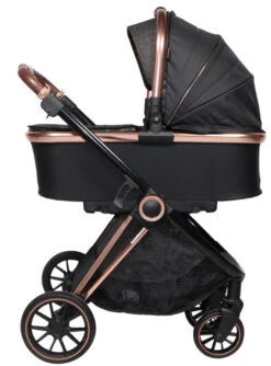 Ding Fenix Black/Rose 3-in-1 Combi Kinderwagen Incl. Autostoel -Baby Verkoop ding fenix rose kinderwagen13 1