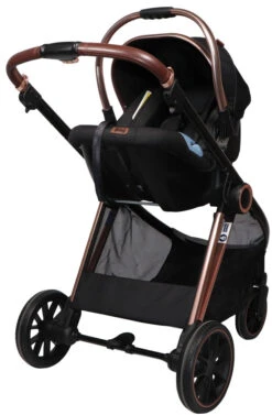 Ding Fenix Black/Rose 3-in-1 Combi Kinderwagen Incl. Autostoel -Baby Verkoop ding fenix rose kinderwagen19