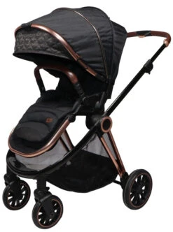 Ding Fenix Black/Rose 3-in-1 Combi Kinderwagen Incl. Autostoel -Baby Verkoop ding fenix rose kinderwagen3 1
