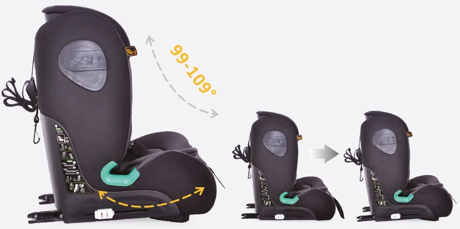 Ding York Black Leather I-Size Autostoel 9-36 Kg K63 11 Ding York Black Leather I-Size Autostoel 9-36 Kg K63 - Image 9