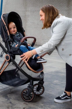 Ding Fenix Black/Rose 3-in-1 Combi Kinderwagen Incl. Autostoel -Baby Verkoop fenix lifestyle 05a