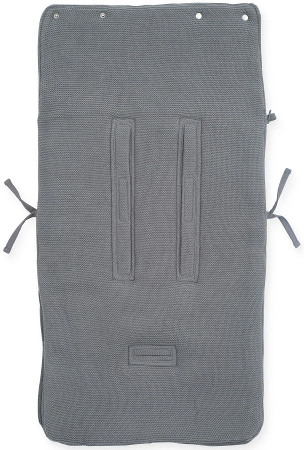 Jollein Basic Knit Stone Grey 3/5 Punts 0-9 Maanden Autostoel Voetenzak 025-811-65220 - Image 3