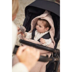 Jollein Grain Knit Wild Rose 3/5 Punts 0-9 Maanden Autostoel Voetenzak 025-811-67065 -Baby Verkoop jollein grain knit wild 0 9 maanden autostoel voetenzak 025 811 67065 1