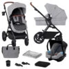 Kinderkraft A-Tour Light Grey 3-in-1 Kinderwagen Incl. Autostoel KSATOU00LGR3000