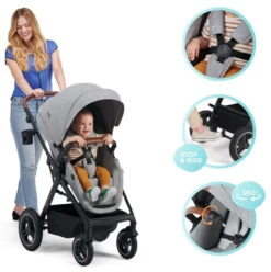 Kinderkraft B-Tour Silver Grey 3-in-1 Combi Kinderwagen Incl. Autostoel KSBTOU00LGR3000 -Baby Verkoop kinderkraft b tour 3 in 1 silver grey wandelwagen ksbtou00lgr3000 10 1920x1920