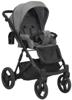 Kunert Lazzio Black Eco-Leather 2-in-1 Kinderwagen LAZ-11-BLACK -Baby Verkoop kunert lazzio 2 in 1 kinderwagen laz 11 4