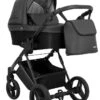 Kunert Lazzio Black Eco-Leather 2-in-1 Kinderwagen LAZ-11-BLACK -Baby Verkoop kunert lazzio black eco leather 2 in 1 kinderwagen laz 11 black 2