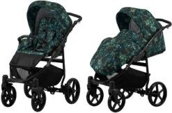 Kunert Mata Black Pink 2-in-1 Combi Kinderwagen MATA-06-BLACK -Baby Verkoop kunert mata 2 in 1 combi kinderwagen mata 10 1 1