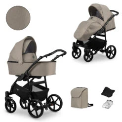 Kunert Mata Black Mocca 2-in-1 Combi Kinderwagen MATA-02-BLACK -Baby Verkoop kunert mata black mocca 2 in 1 combi kinderwagen mata 02 black 4