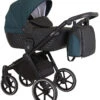 Kunert Talisman Black Green 2-in-1 Kinderwagen TA-04-BLACK -Baby Verkoop kunert talisman black green 2 in 1 kinderwagen ta 04 black