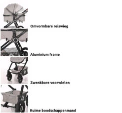 Lorelli Alexa Pearl Beige 3-in-1 Combi Kinderwagen Incl. Autostoel 1002129-2182D 32 Lorelli Alexa Pearl Beige 3-in-1 Combi Kinderwagen Incl. Autostoel 1002129-2182D -Baby Verkoop lorelli 3 in 1 combi kinderwagen incl. autostoel 1002129 1