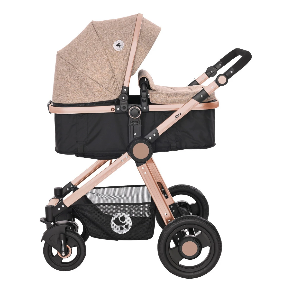 Lorelli Alexa Pearl Beige 3-in-1 Combi Kinderwagen Incl. Autostoel 1002129-2182D 4 Lorelli Alexa Pearl Beige 3-in-1 Combi Kinderwagen Incl. Autostoel 1002129-2182D - Image 2
