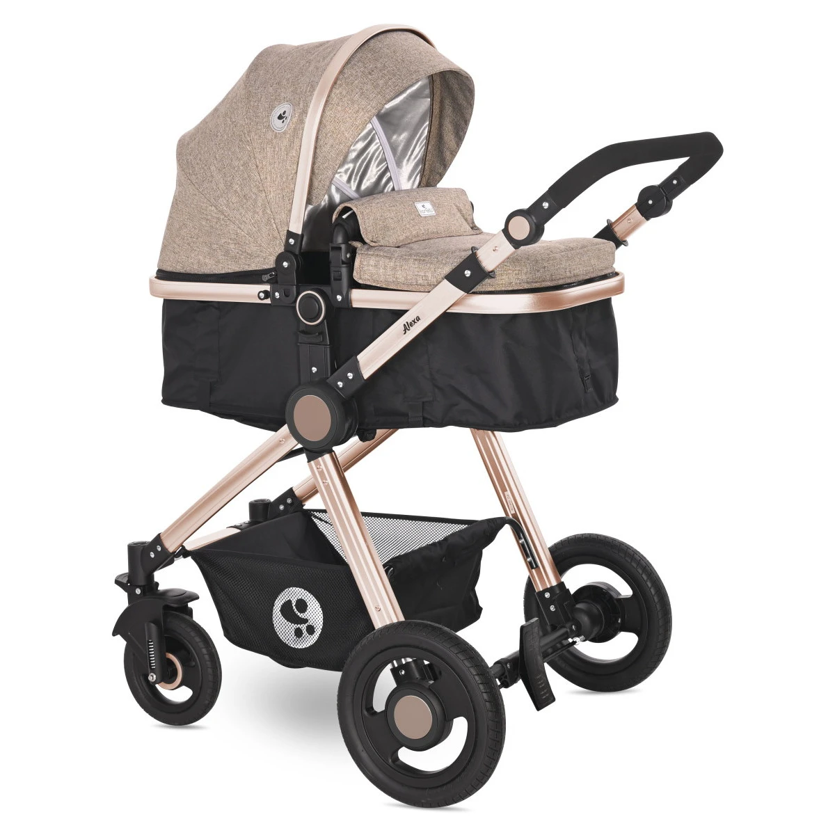 Lorelli Alexa Pearl Beige 3-in-1 Combi Kinderwagen Incl. Autostoel 1002129-2182D 5 Lorelli Alexa Pearl Beige 3-in-1 Combi Kinderwagen Incl. Autostoel 1002129-2182D - Image 3