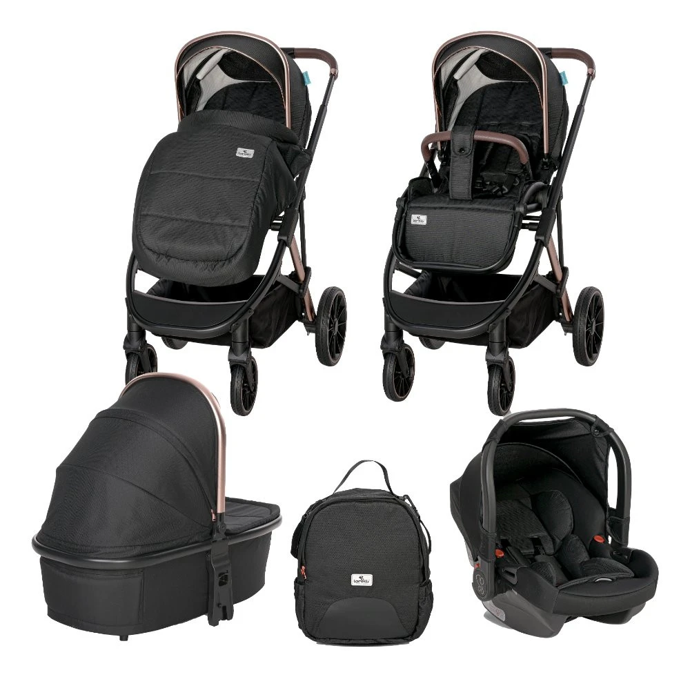 Lorelli Aria Black 3-in-1 Kinderwagen Incl. Autostoel 1002177-2352 4 Lorelli Aria Black 3-in-1 Kinderwagen Incl. Autostoel 1002177-2352 - Image 2