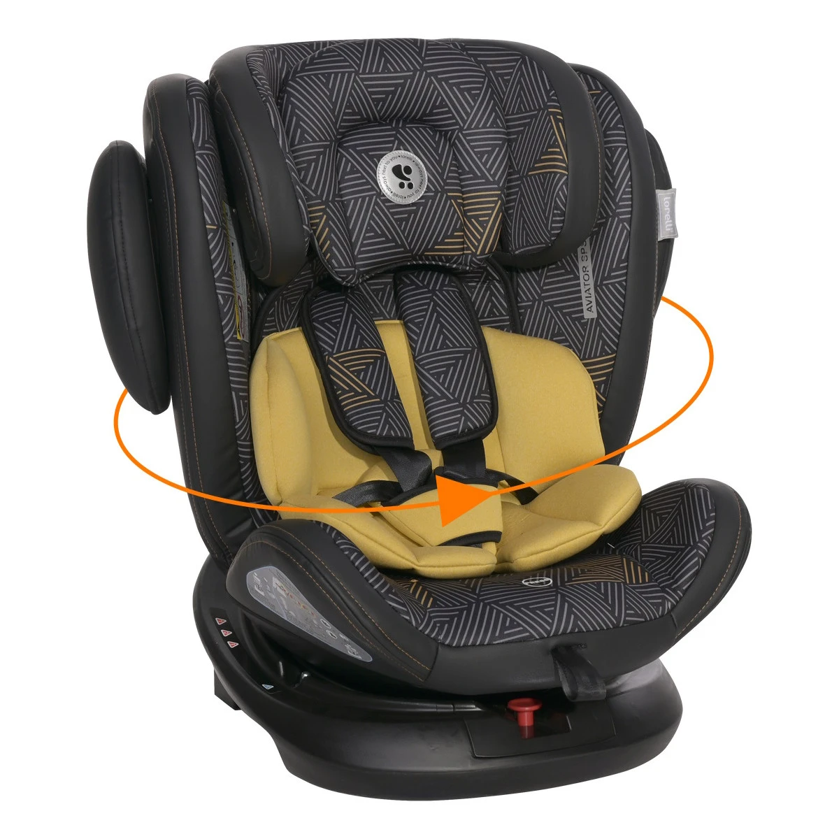 Lorelli Aviator Lemon Curry 0-36 Kg SPS Isofix 360° Autostoel 1007130-2338
