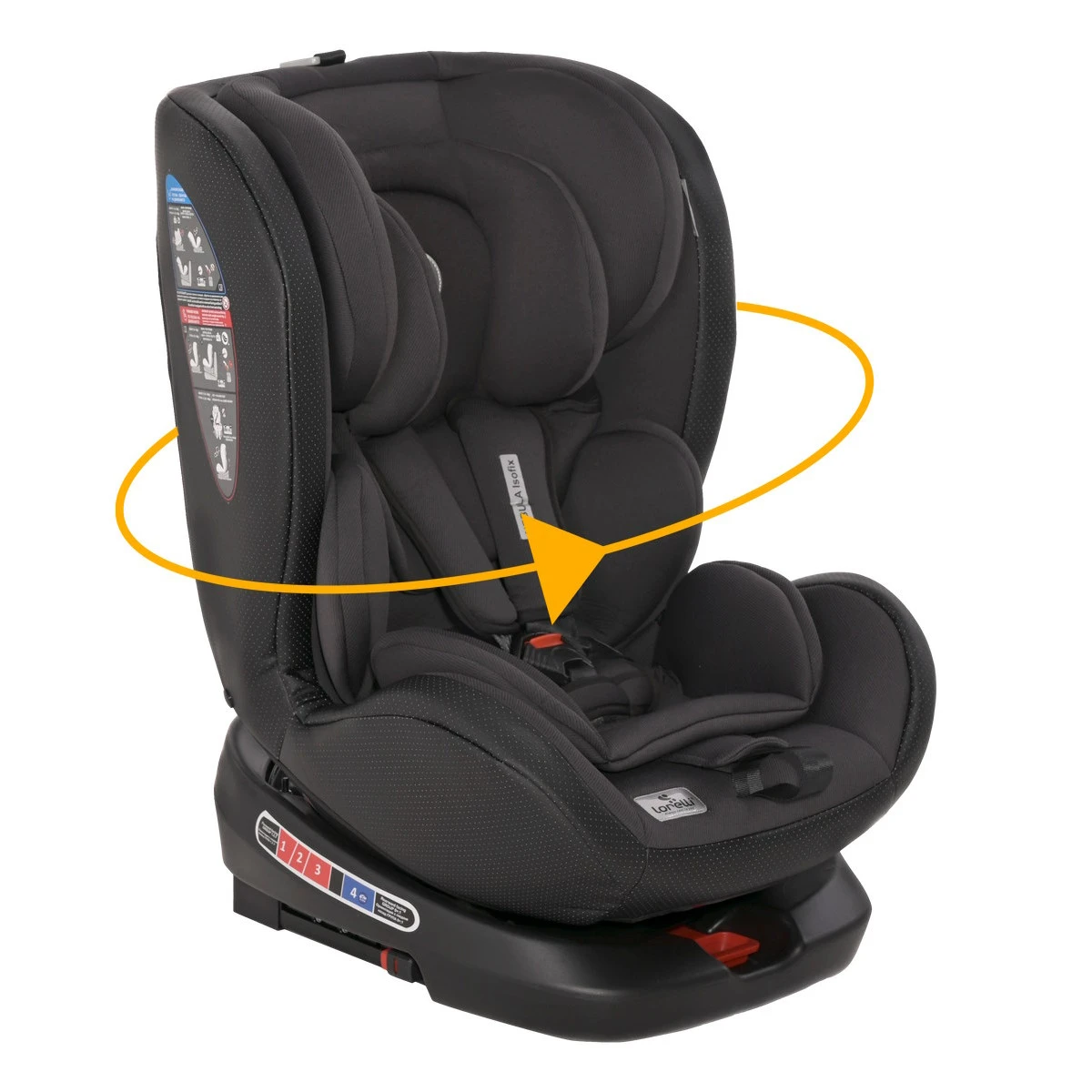 Lorelli Nebula Black Leather 0-36kg Isofix 360° Autostoel 1007138-2352
