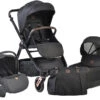 Cangaroo Macan Black 3-in-1 Combi Kinderwagen Incl. Autostoel 2826 -Baby Verkoop macan black kinderwagen