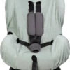 MamaLoes Badstof Stone Green Groep 1+ Autostoelhoes ML6387