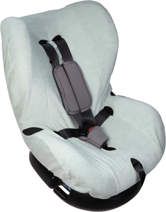 MamaLoes Badstof Stone Green Groep 1+ Autostoelhoes ML6387 4 MamaLoes Badstof Stone Green Groep 1+ Autostoelhoes ML6387 - Image 2