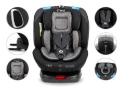 Momi Tordi Grijs Isofix 360° 0-36 Kg Autostoel FOSA00017 -Baby Verkoop momi tordi grijs isofix 360 0 36 kg autostoel fosa00017 12