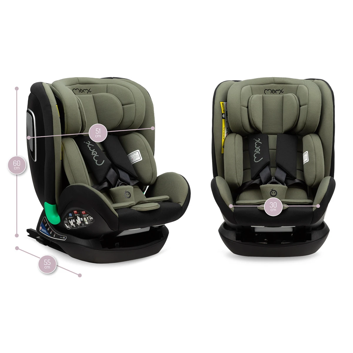 Momi Urso Khaki 40-150 Cm I-Size Autostoel FOSA00023 - Image 15
